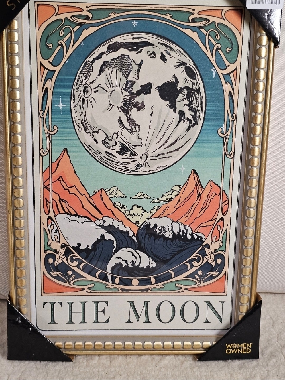 The Moon Framed Wall Art Sapna Shah the moon wall art viral Halloween 18x12